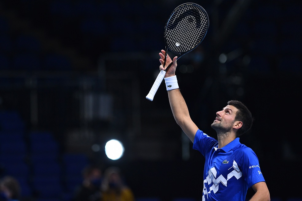 Djokovic venció a Schwartzman en su debut en las Finales ATP