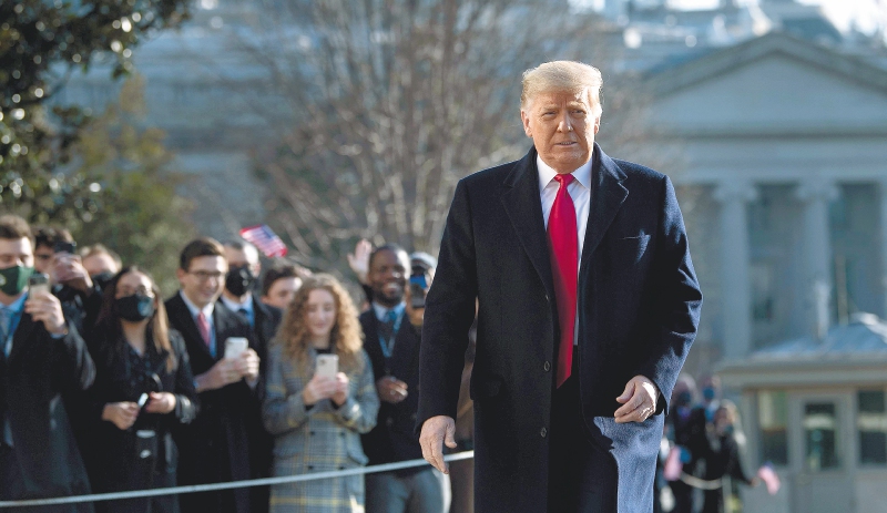 “Volveremos de alguna forma”: Las últimas palabras de Trump antes de dejar Washington