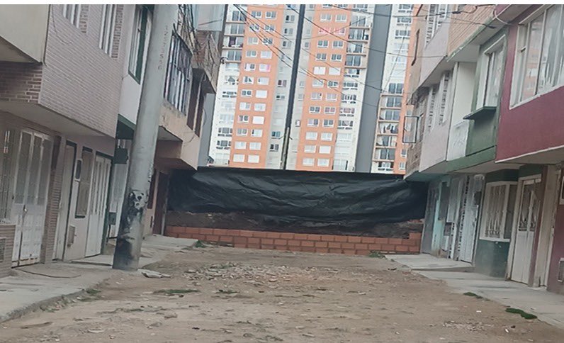 Habitantes de Bosa denuncian riesgo de colapso de 60 viviendas