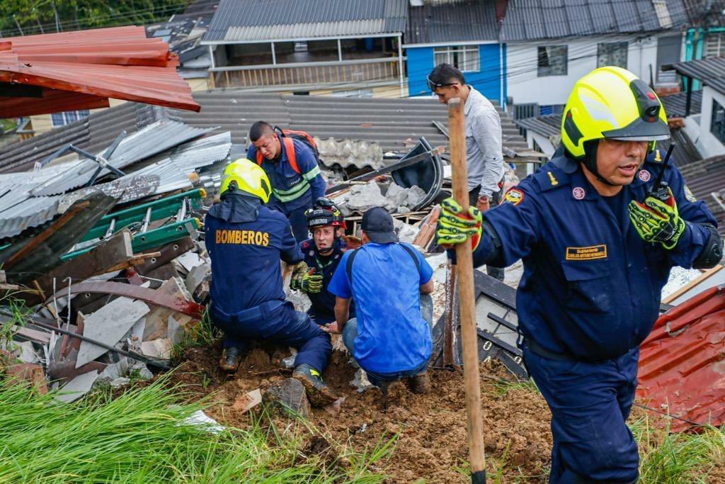 Deslizamiento en Manizales deja cuatro personas desaparecidas