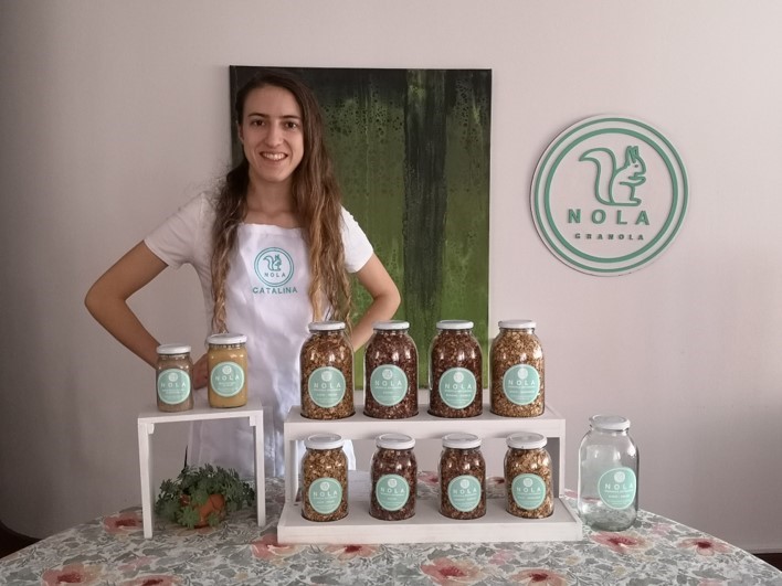 Ella creó una empresa de granolas artesanales conscientes con la salud