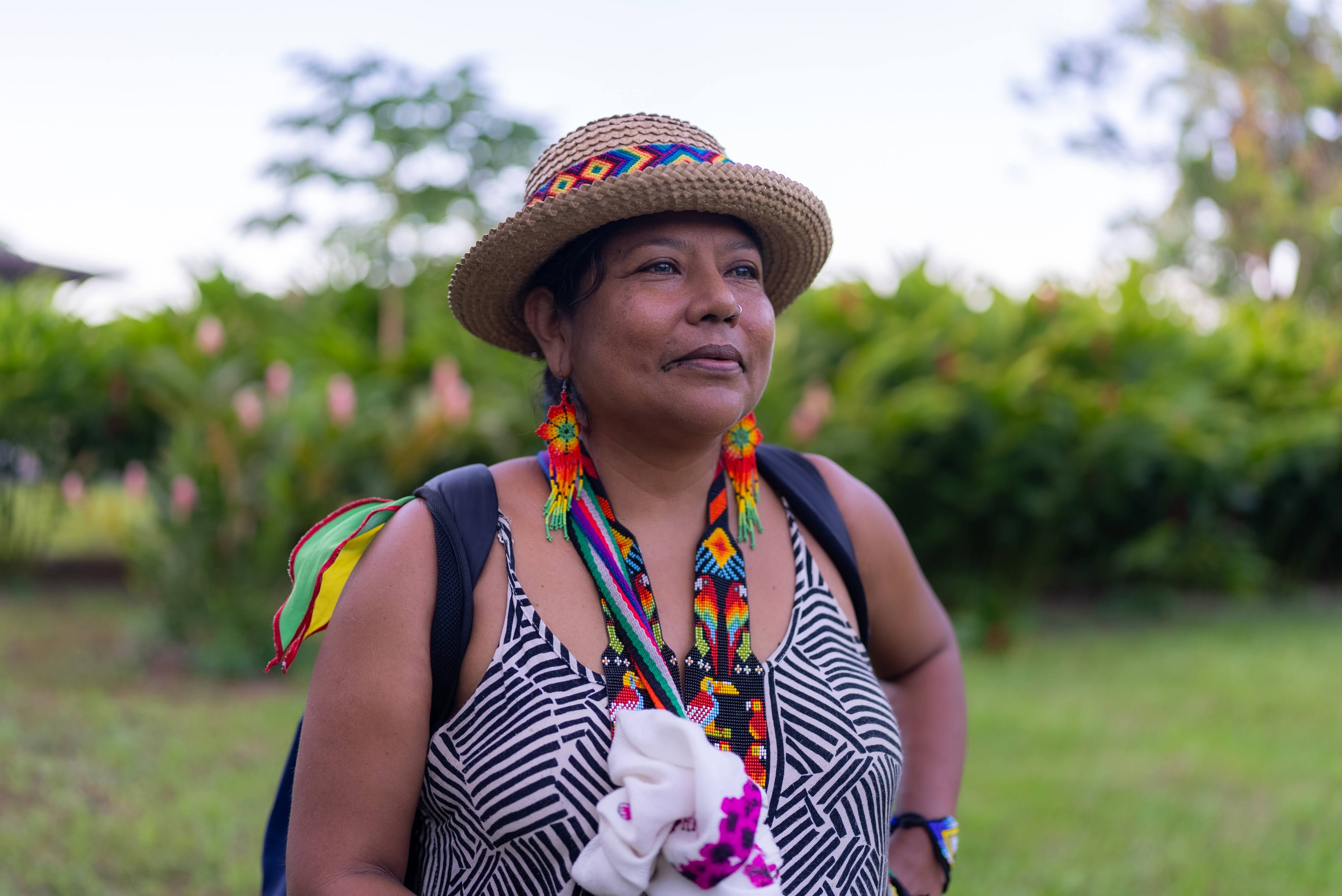 La mayora Luz Mery Panche, indígena del pueblo nasa, hace parte del resguardo Altamira, en San Vicente del Caguán.