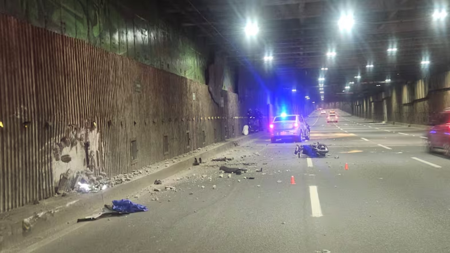 Accidente en túnel Mundialista de Cali dejó un muerto y varias personas heridas