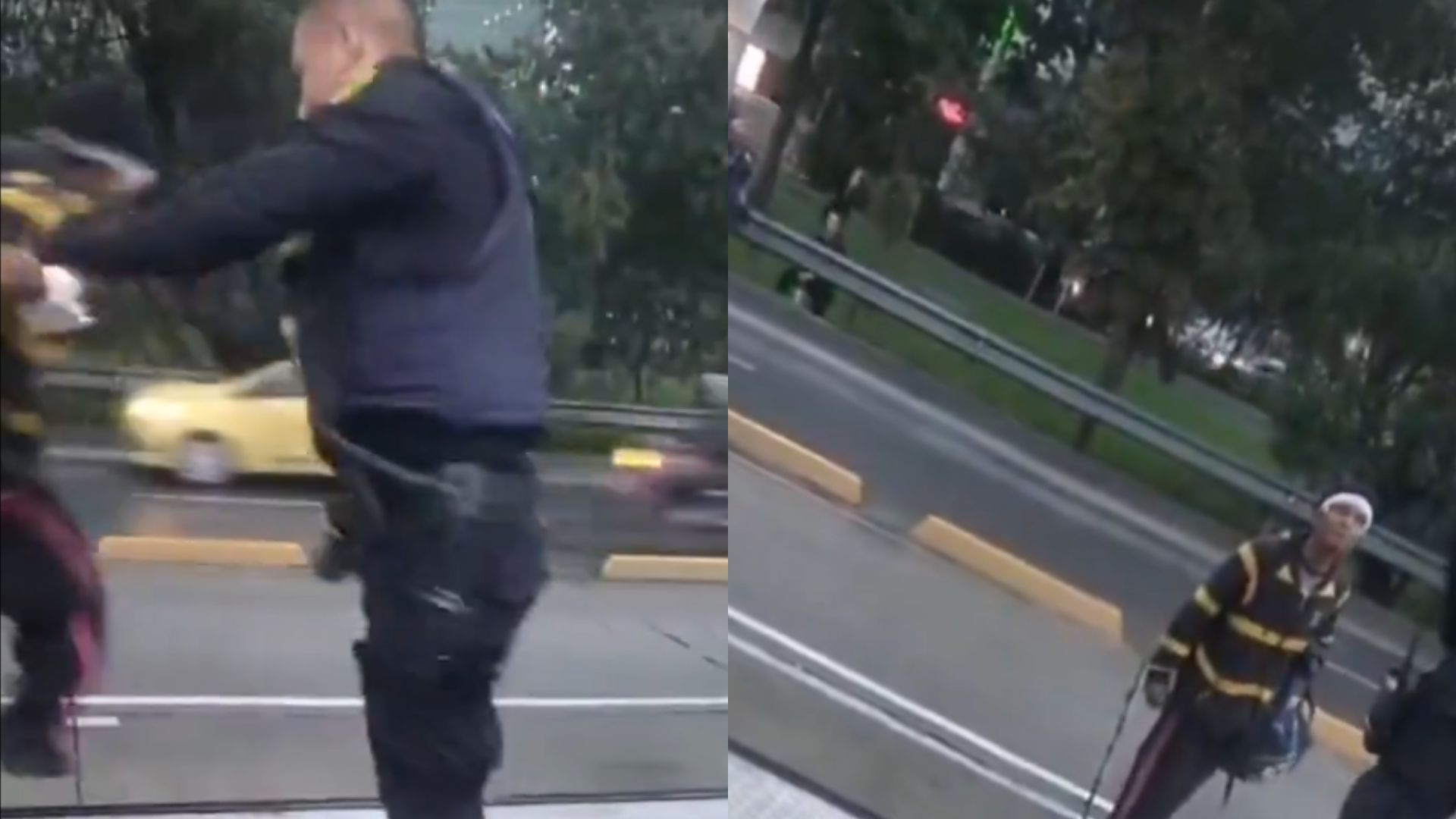 Policía y joven que pretendía colarse protagonizaron altercado en Transmilenio