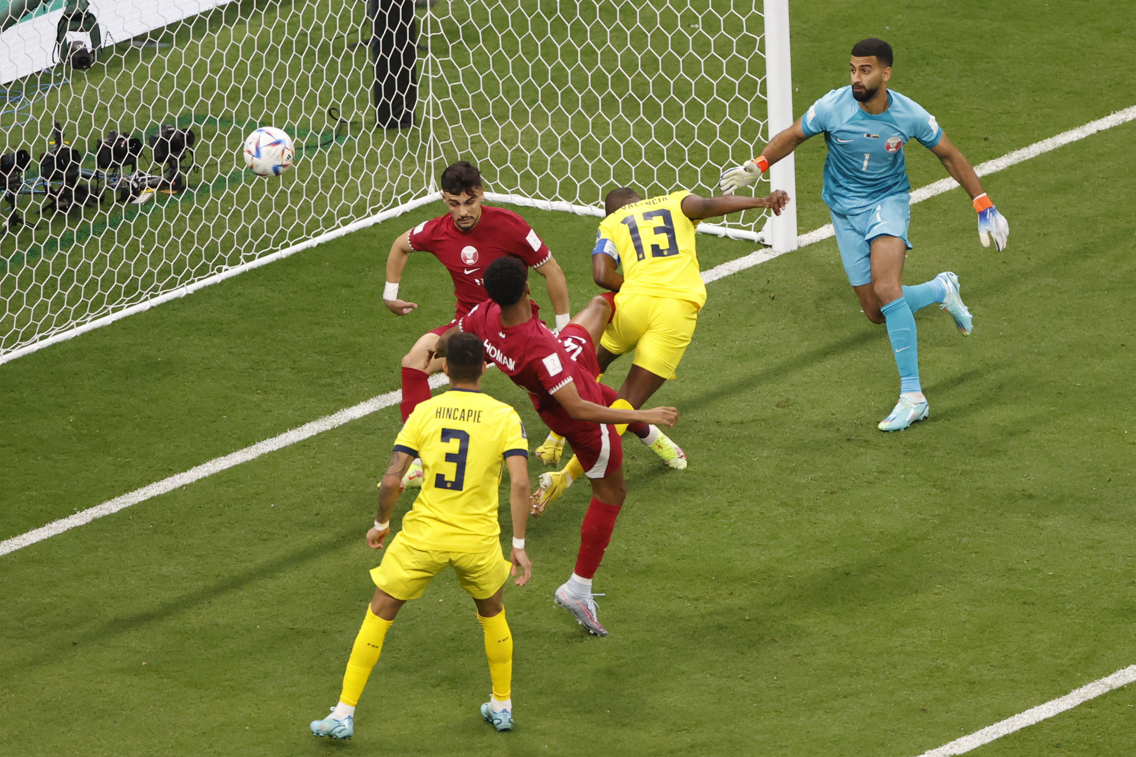 El primer gol anulado por el fuera de lugar automático en los mundiales