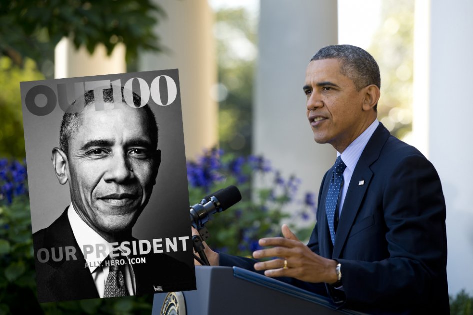 Obama, el primer mandatario de EE.UU. en protagonizar portada de revista LGBT