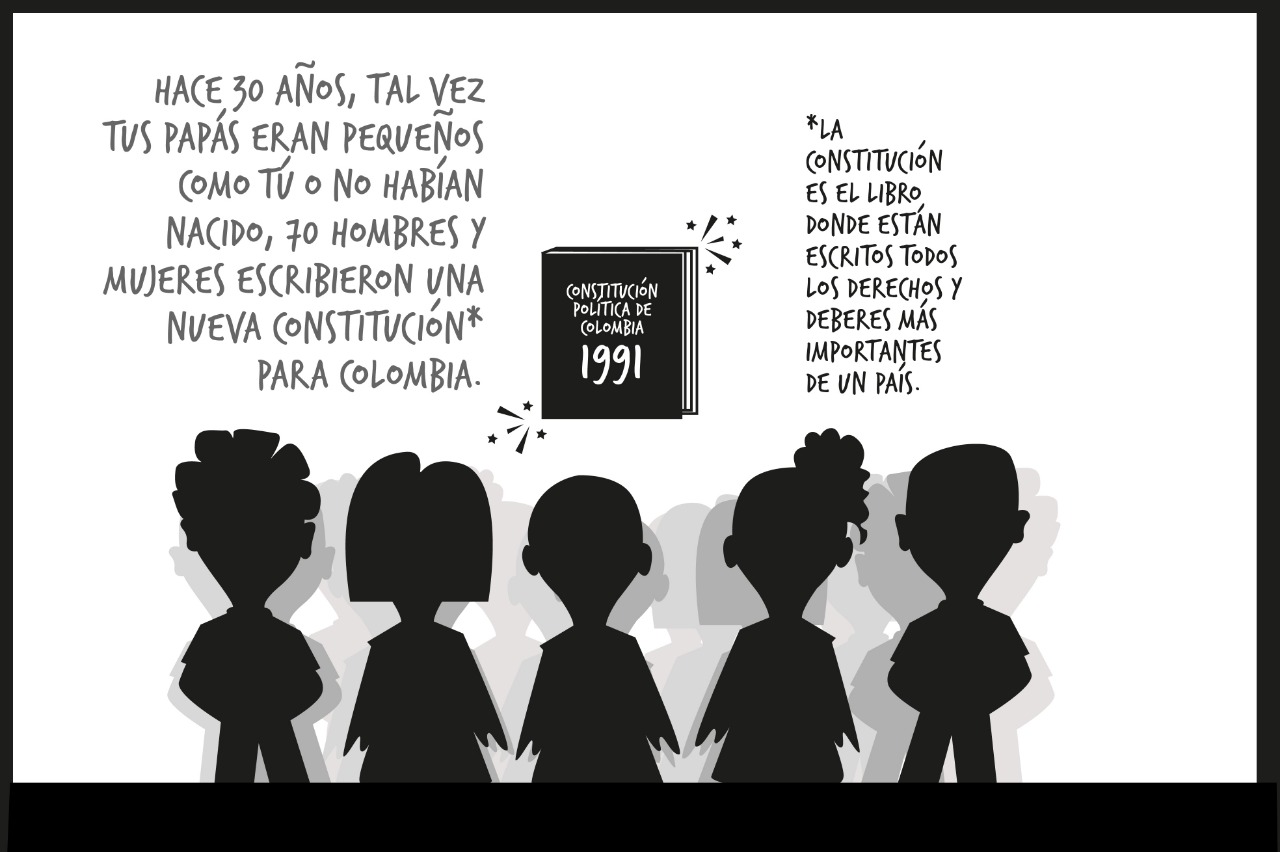 Guía ilustrada para niños de la Constitución de 1991
