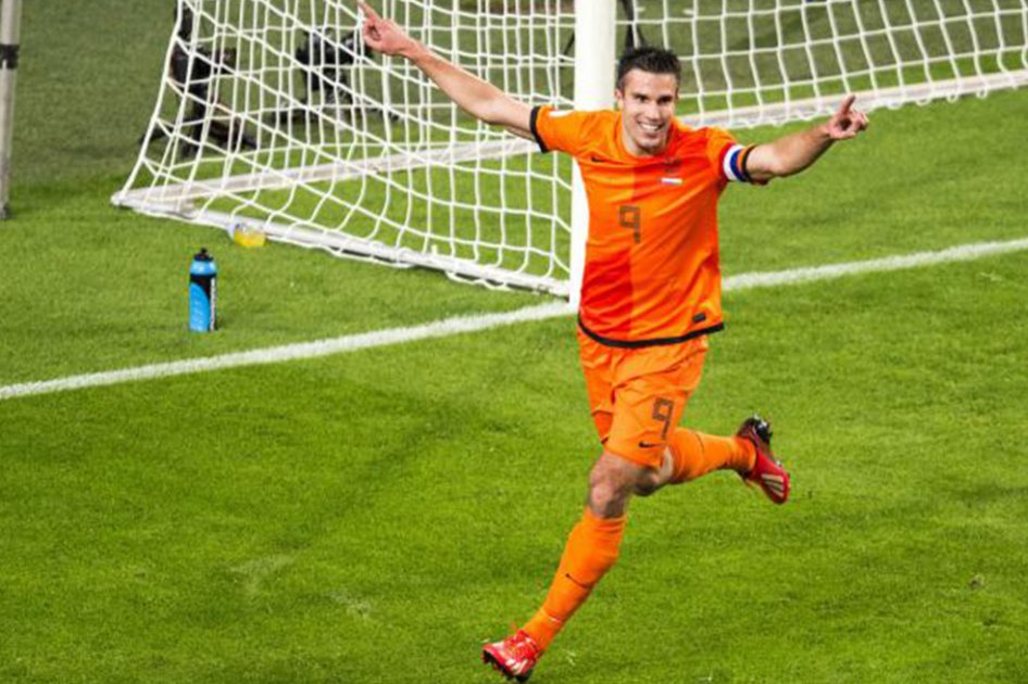 Robin Van Persie, baja de Holanda contra Colombia