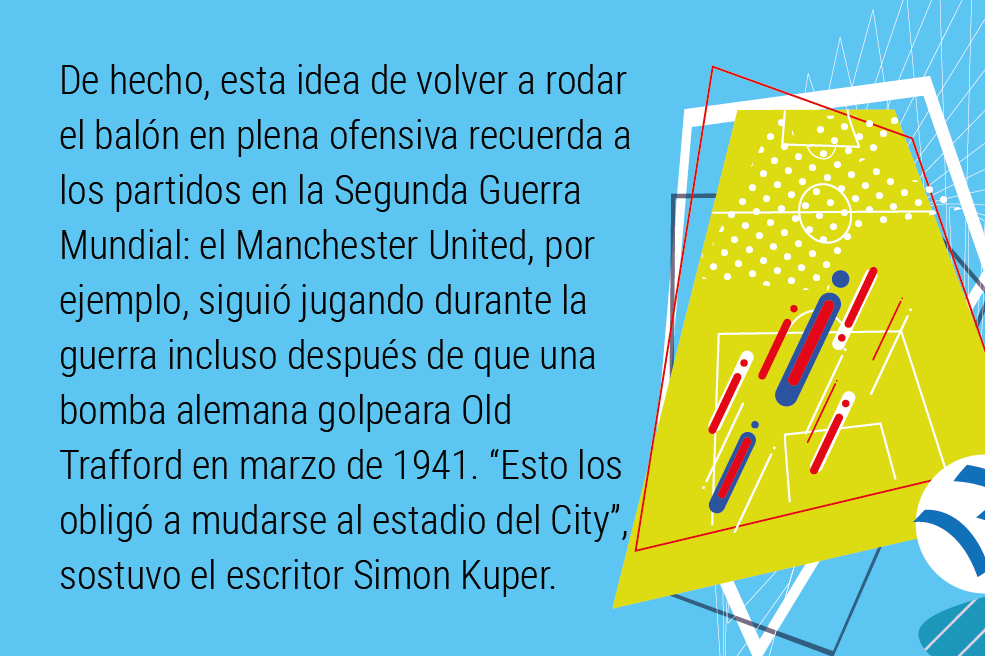 El fútbol en medio de la guerra.