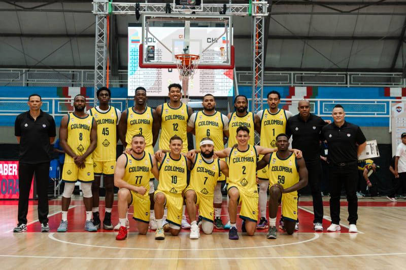 La selección colombiana de baloncesto ganó y esta más cerca del Mundial FIBA 2027