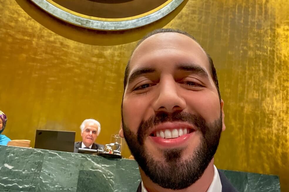 La selfie y el discurso del presidente de El Salvador ante la ONU que no gustaron