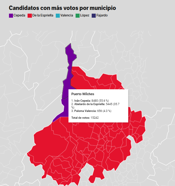 En Puerto Wilches ganó Iván Cepeda.