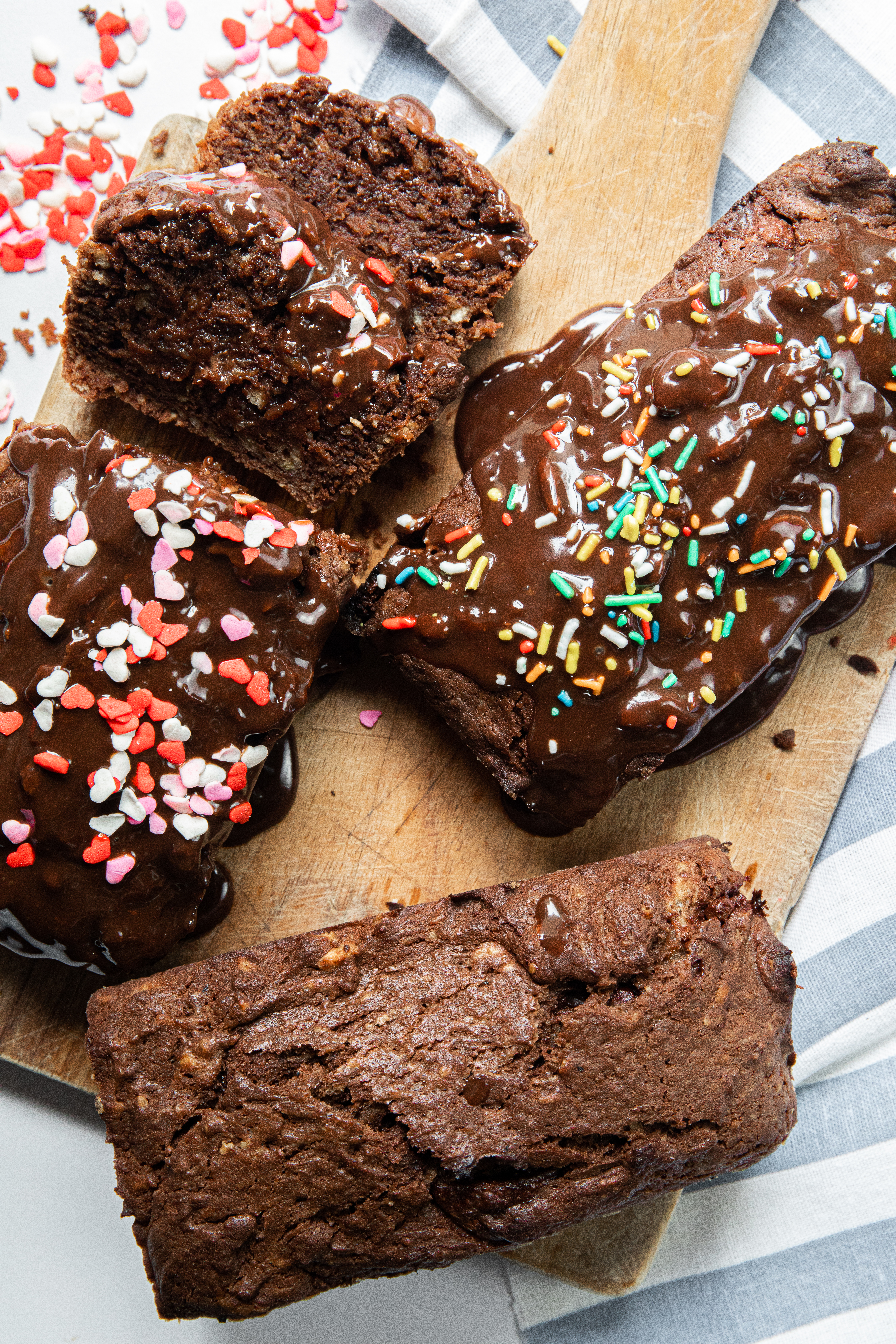 Brownie con ganache de chocolate