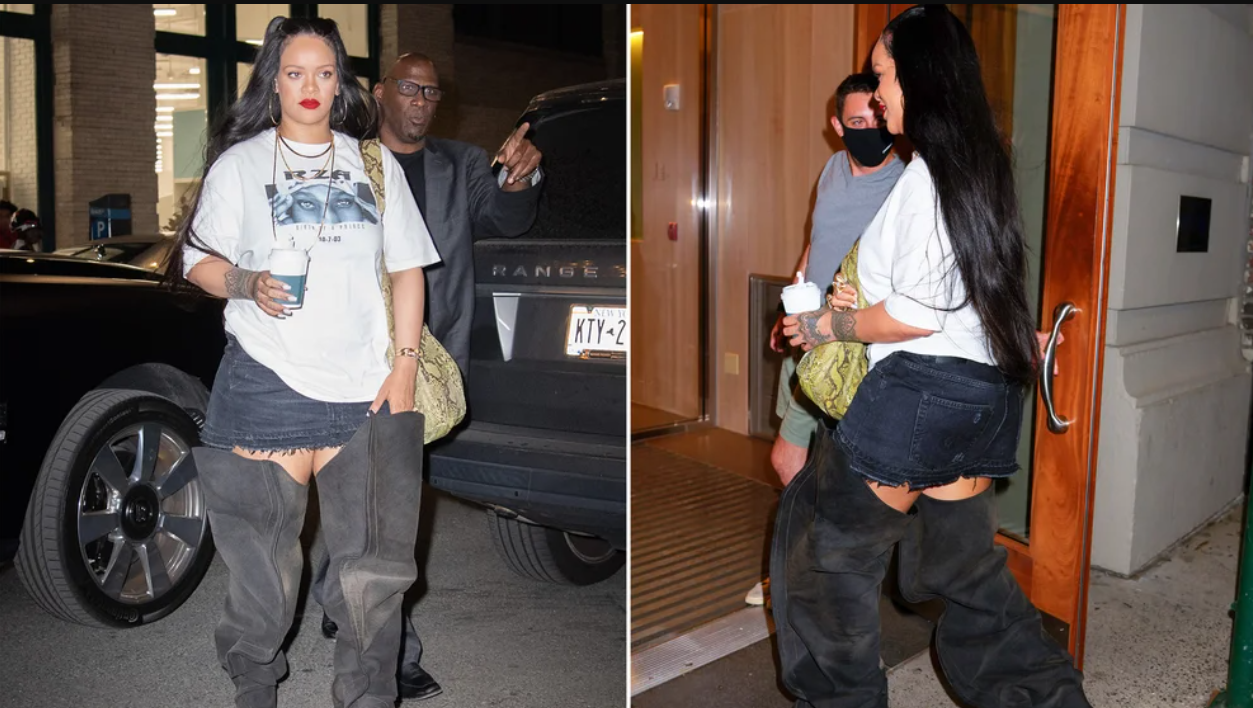 Estas son las provocadoras botas XXL de Rihanna
