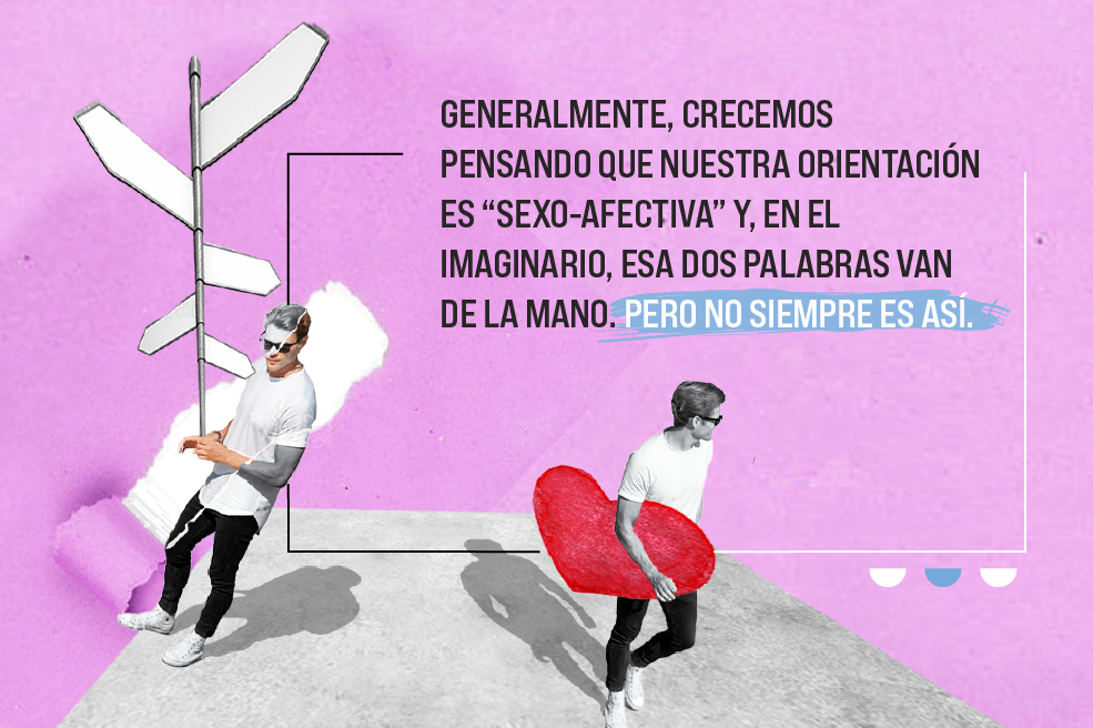 Es común cuando hablamos sobre diversidad entender la orientación sexual como la categoría que describe hacia qué género o géneros se siente atracción. Pero, la realidad es que para muchas personas la atracción sexual y romántica no siempre corresponden a la misma etiqueta.
