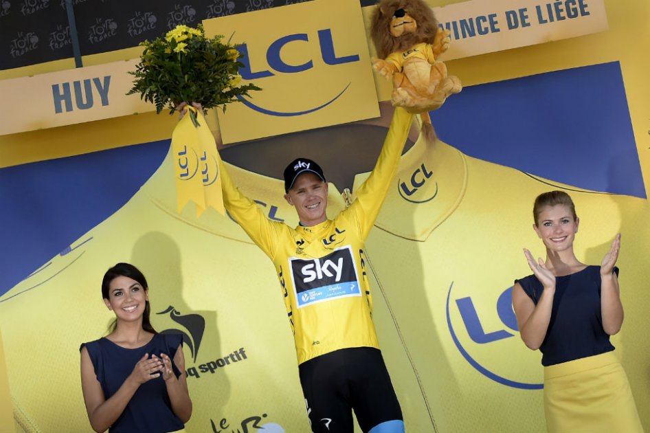Chris Froome, líder del Tour de Francia 2015. Foto: AFP