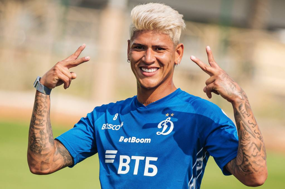 Doblete de Jorge Carrascal con el Dynamo de Moscú, en la Premier League rusa