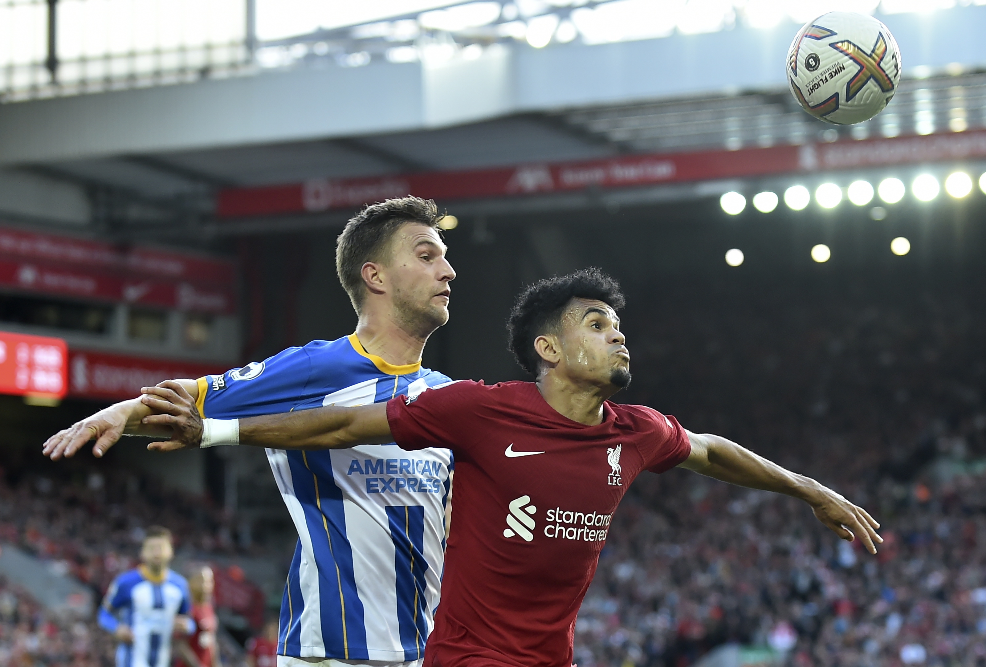 El Liverpool de Luis Díaz volvió a la Premier empatando con Brighton