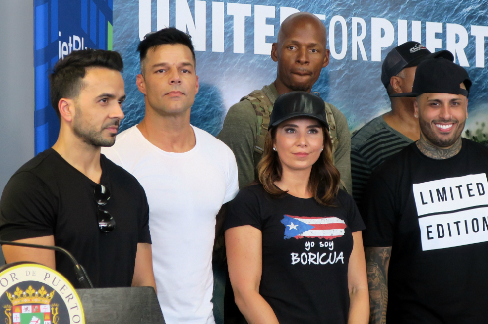 Ricky Martin, Fonsi, Nicky Jam, Estefan y Chayanne se unen por damnificados de Puerto Rico