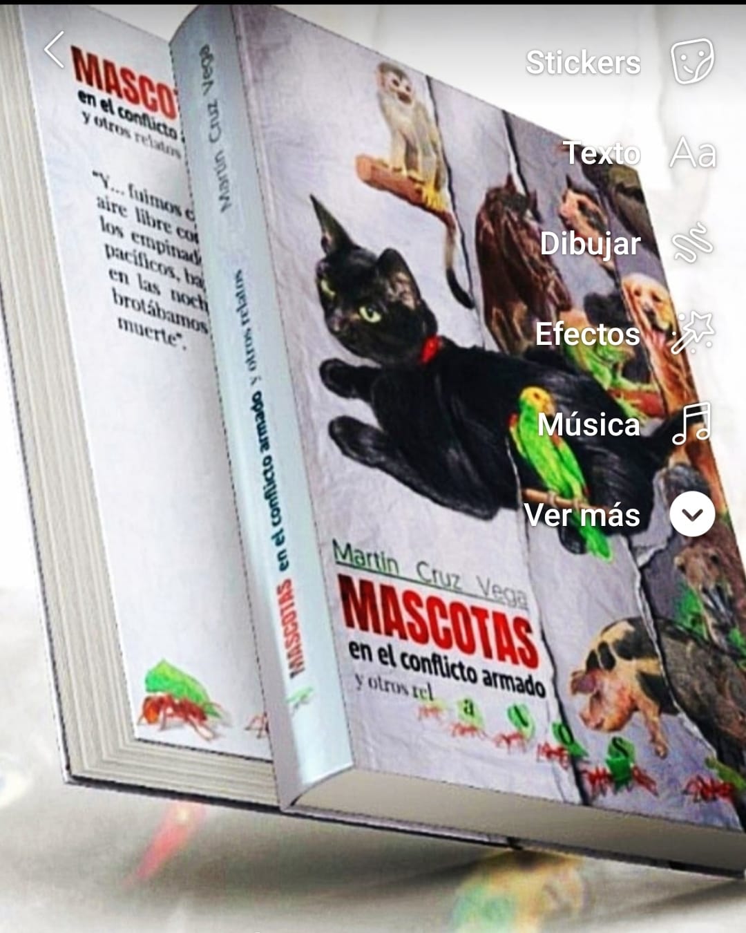 Portada del libro Mascotas en el conflicto armado.