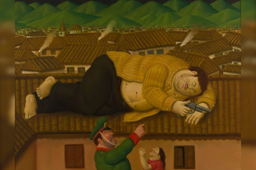 "Pablo Escobar Muerto" fue pintada por el artista en 2006. Actualmente se encuentra en el Museo de Antioquia.