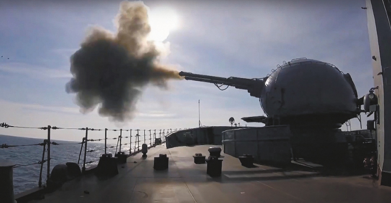 AP PROVIDES ACCESS TO THIS PUBLICLY DISTRIBUTED HANDOUT PHOTO PROVIDED BY RUSSIAN DEFENSE MINISTRY ; MANDATORY CREDIT.