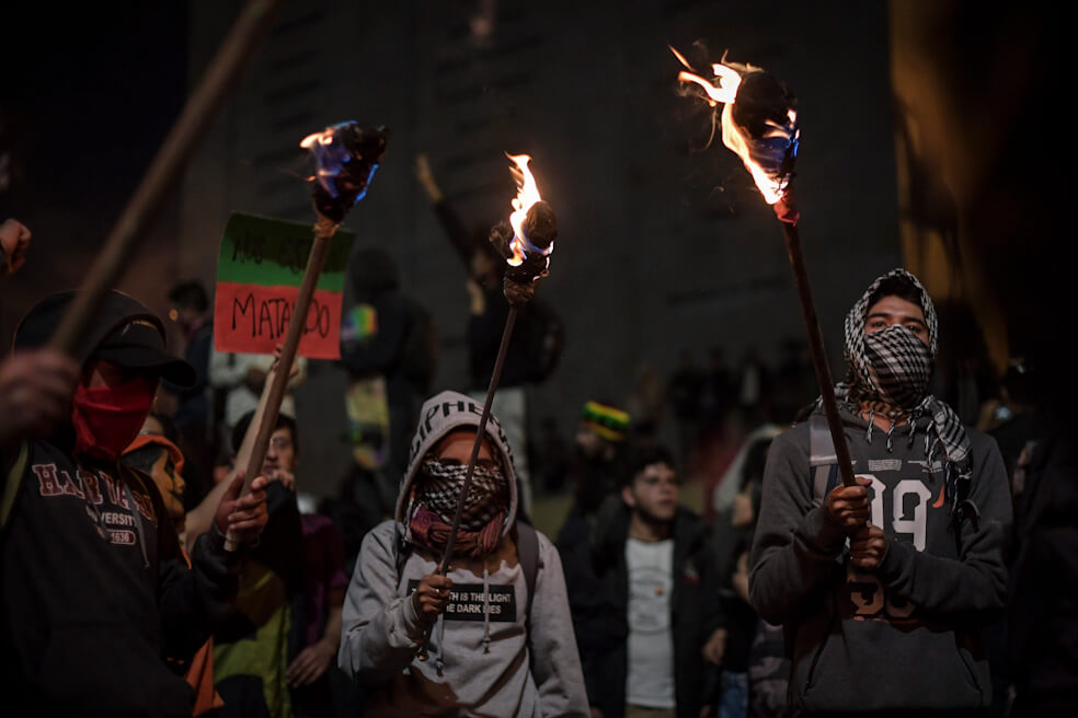 En imágenes: las marchas estudiantiles del 31 de octubre en Bogotá