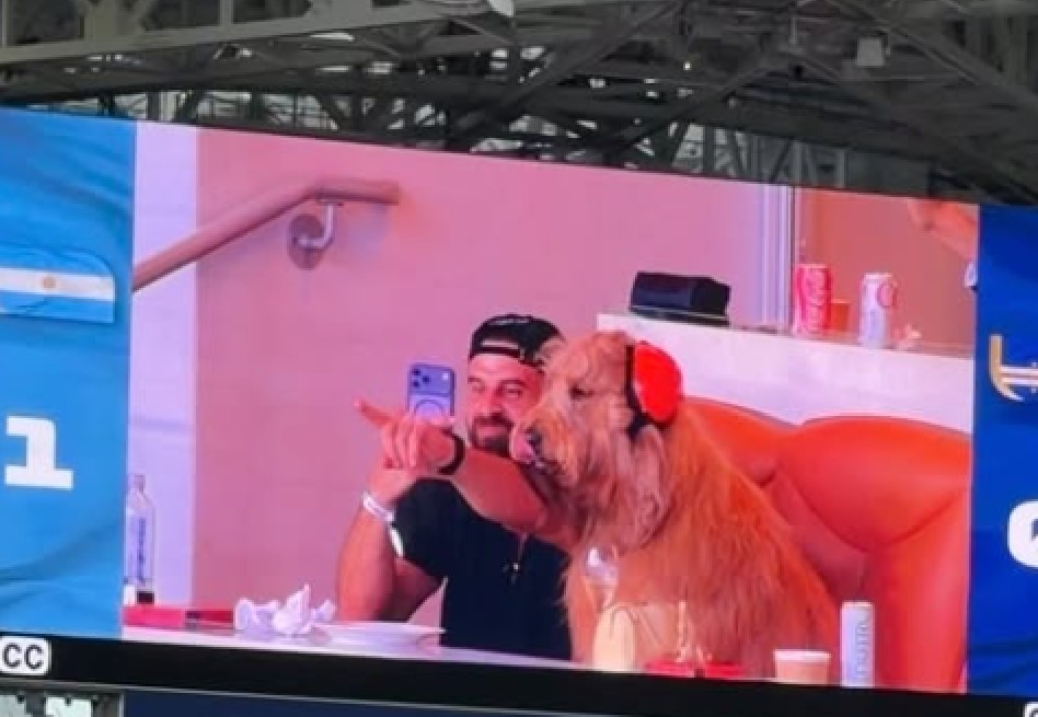La historia de cómo un perro logró entrar al estadio durante el partido de Argentina