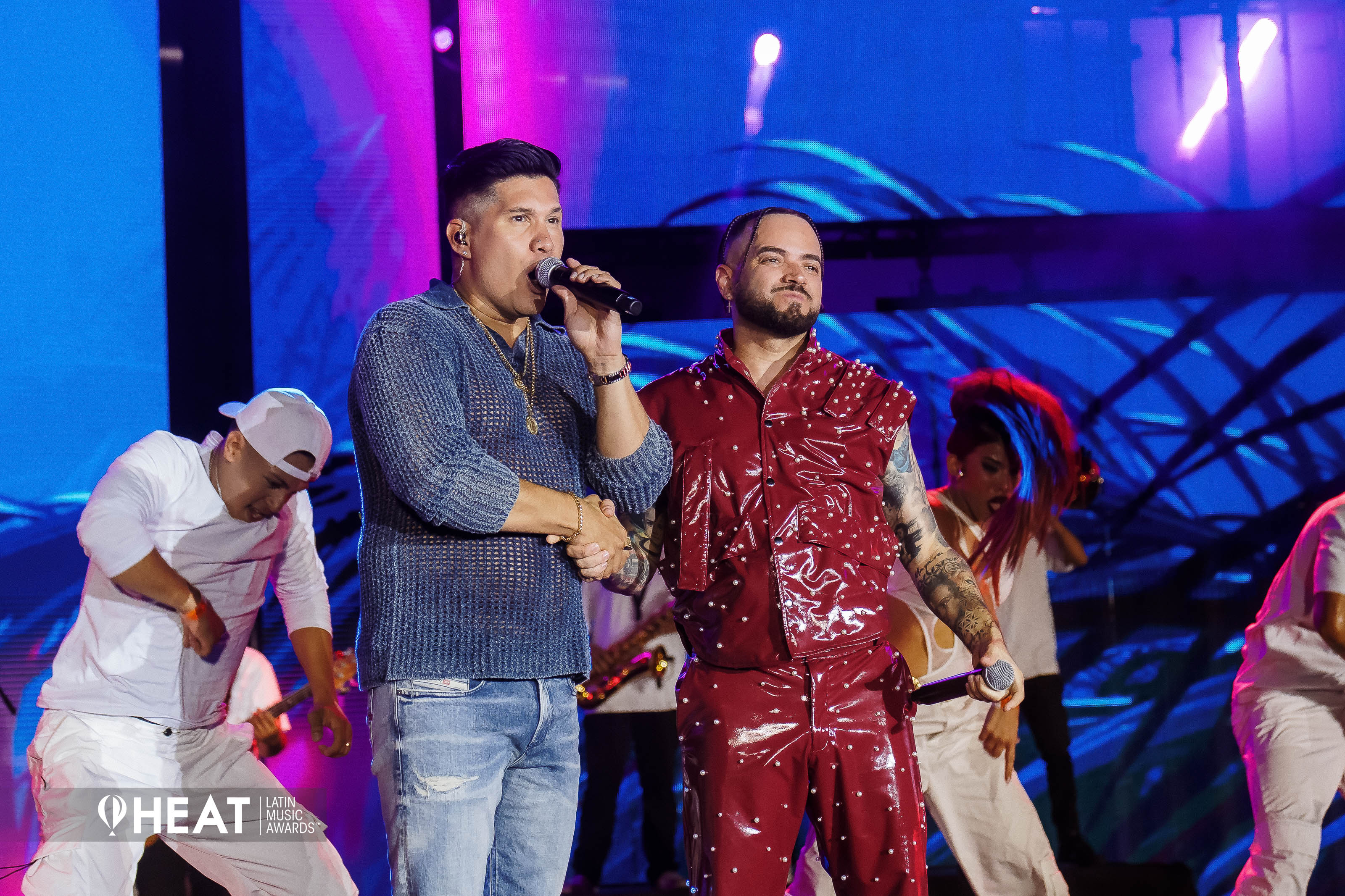 Chino y Nacho en los Premios Heat 2025.