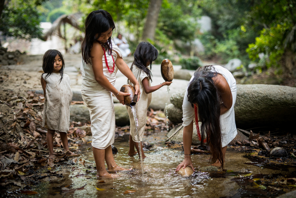 Comunidades indígenas en el Parque Nacional Natural Tayrona.
