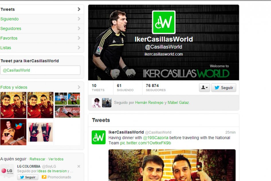 Iker Casillas se estrena en Twitter con un aluvión de críticas