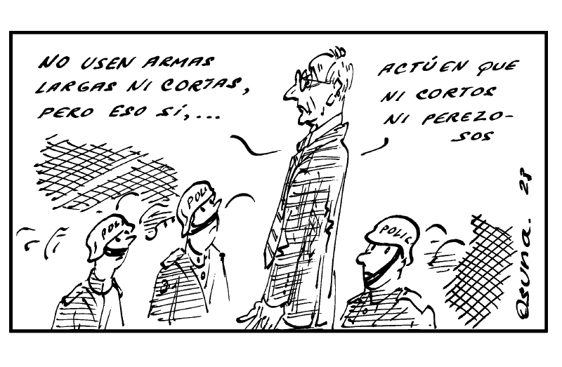 Policía sojuzgada