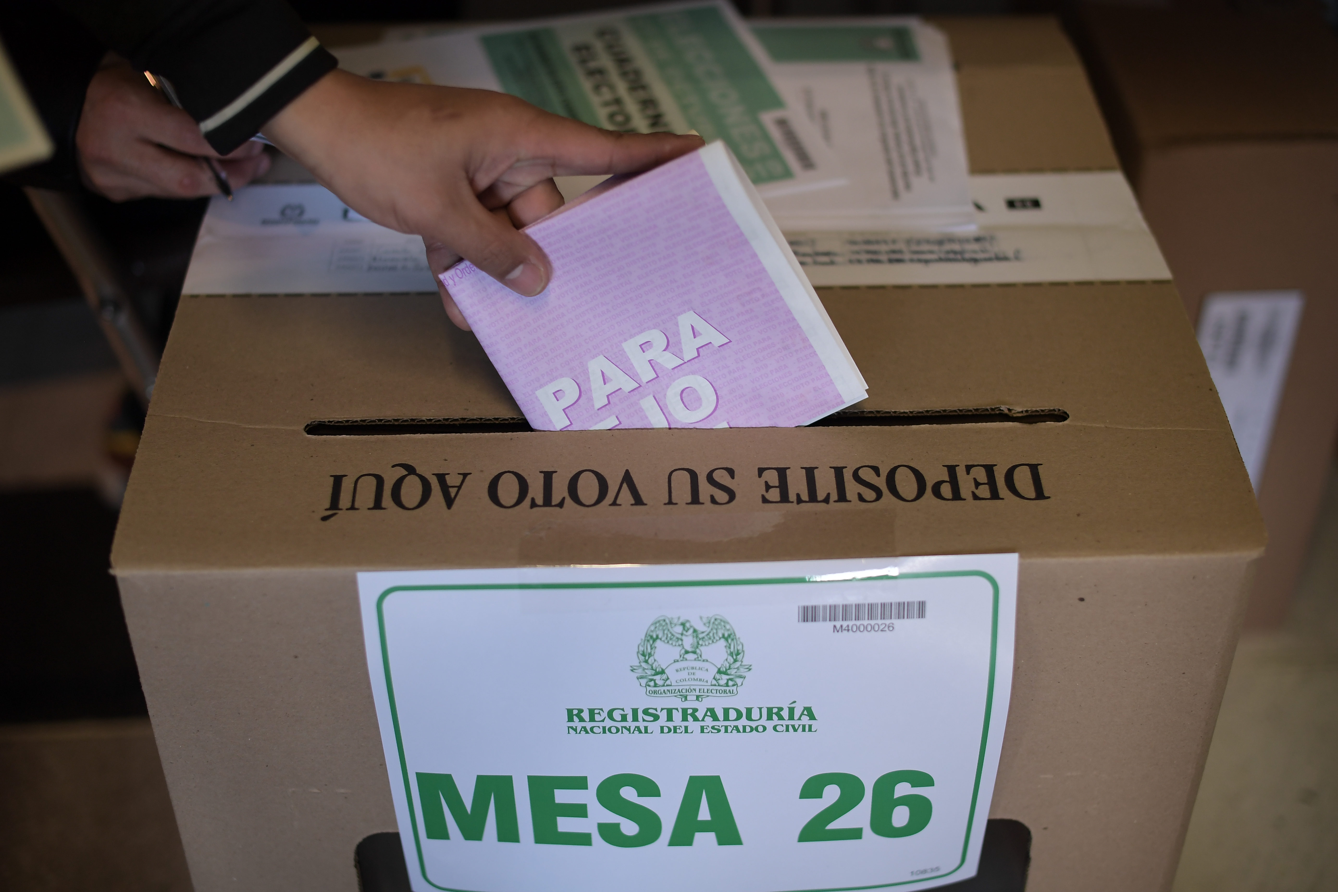 Votación para las  elecciones regionales 2019.