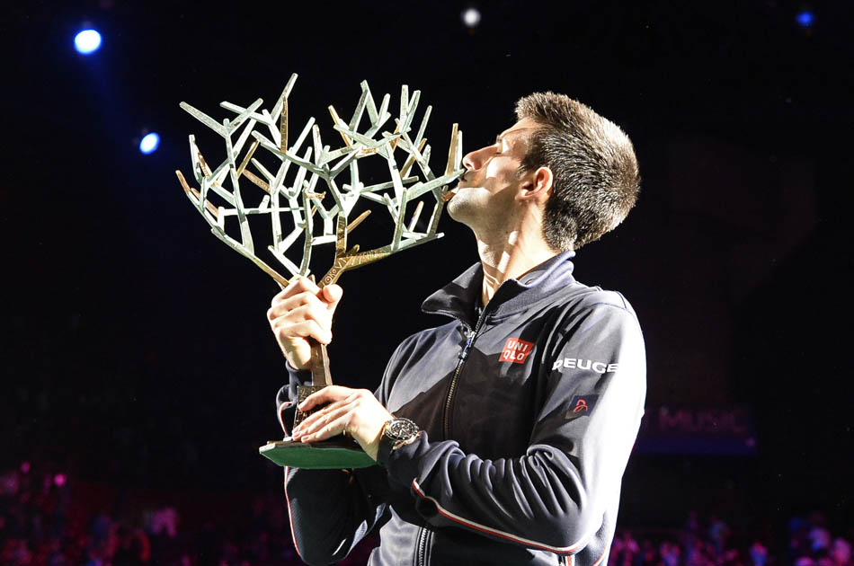 Novak Djokovic, campeón del Masters 1000 de París Bercy. Foto: AFP