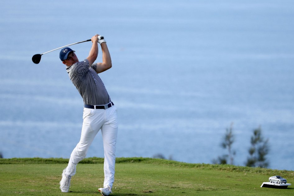 Jordan Spieth durante la segunda jornada del Torneo de Campeones. / AFP