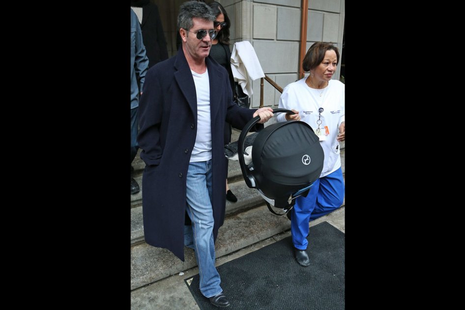 Simon Cowell con el pequeño Eric.