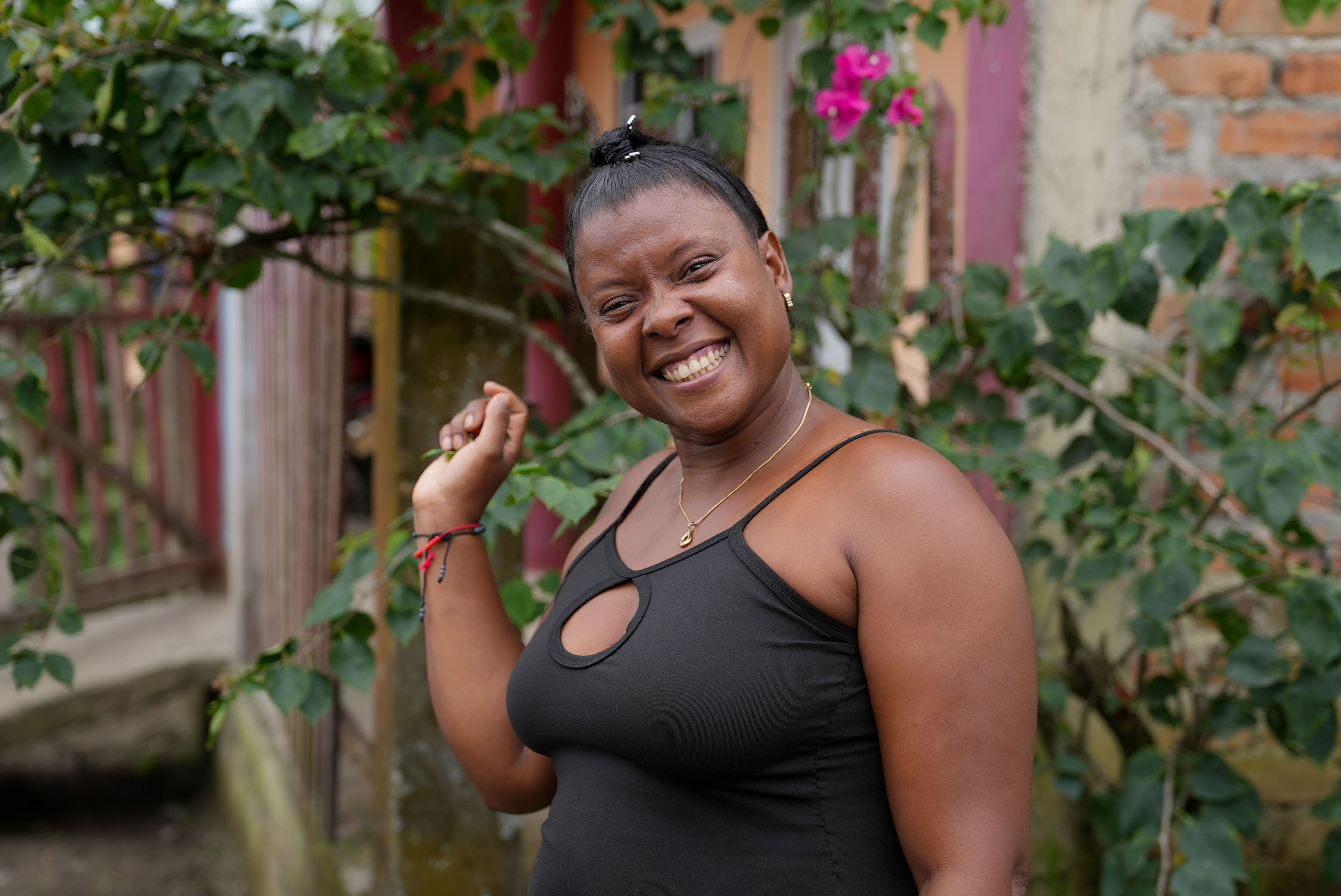 Ninfa Valencia es una de las fundadoras del barrio Villa Jardín. Llegó hace 16 años.