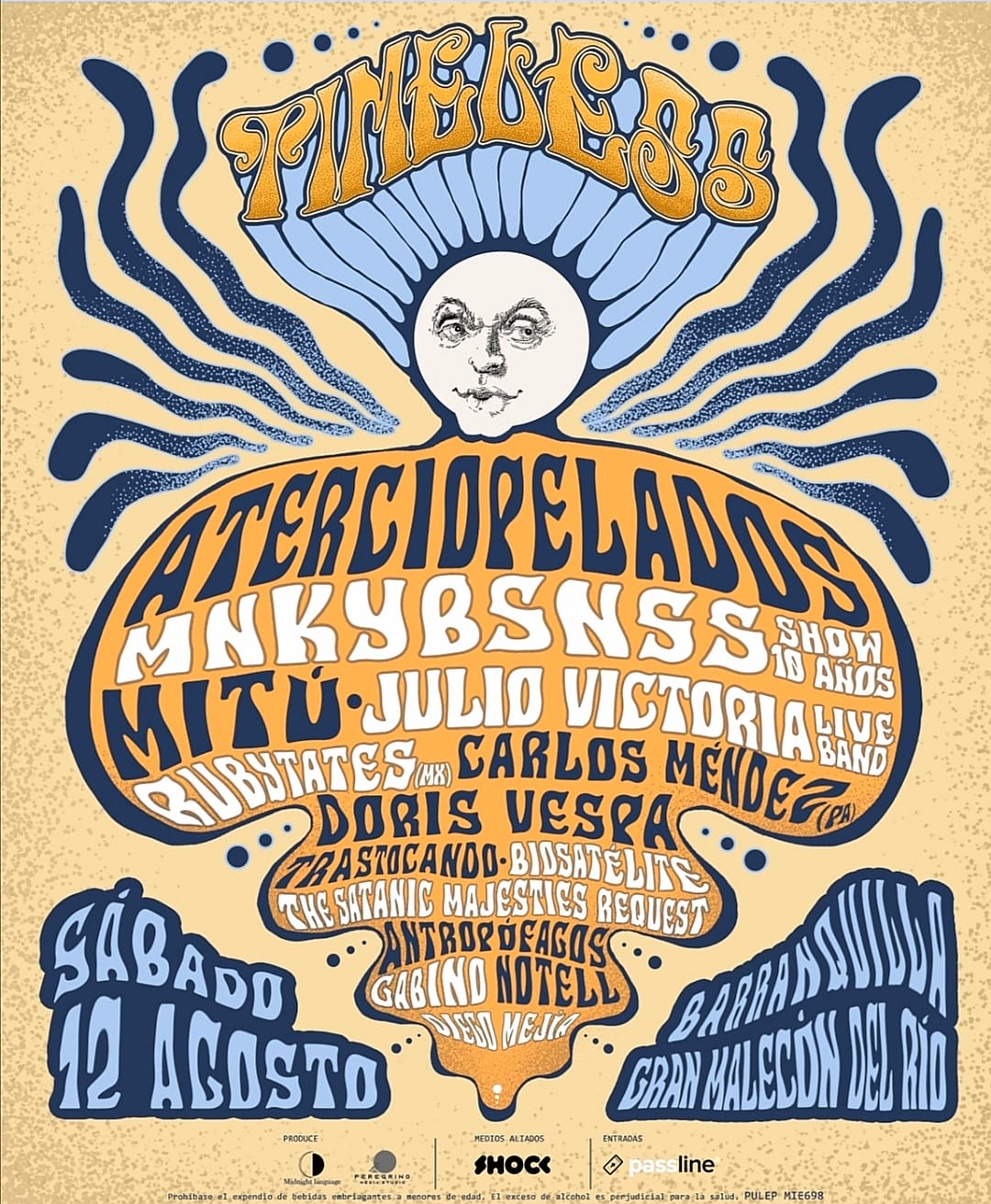 Aterciopelados y más artistas en Barranquilla para el Festival Timeless
