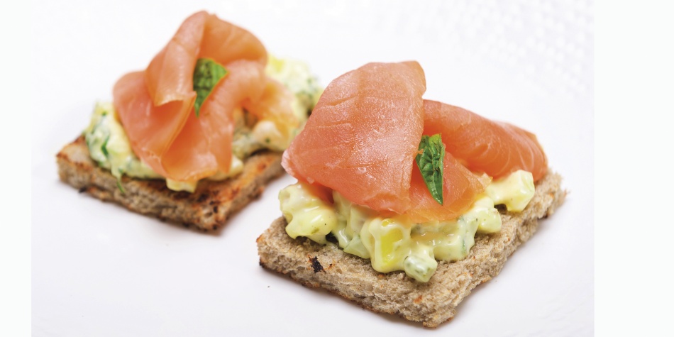 Tostadas de salmón