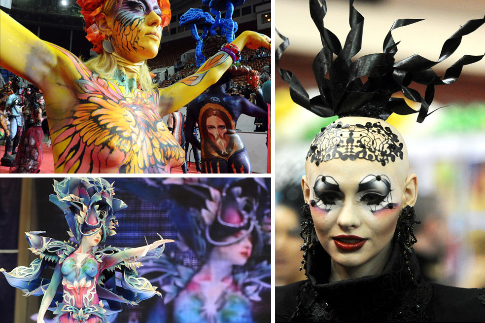 Exentricidad, body painting y diseño en un solo lugar