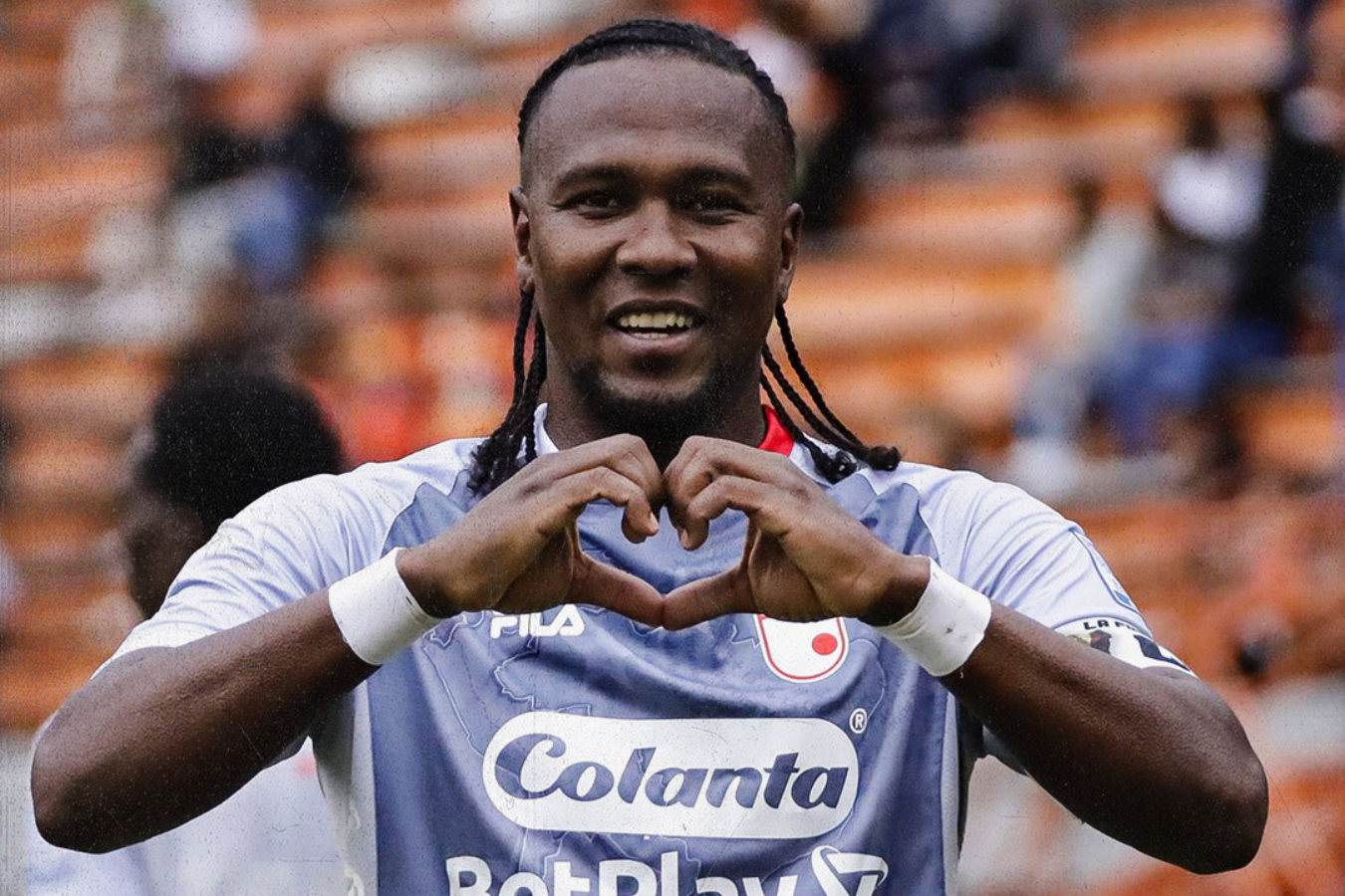 Hugo Rodallega, capitán de Santa Fe, anotó cuatro goles en la victoria del equipo capitalino.