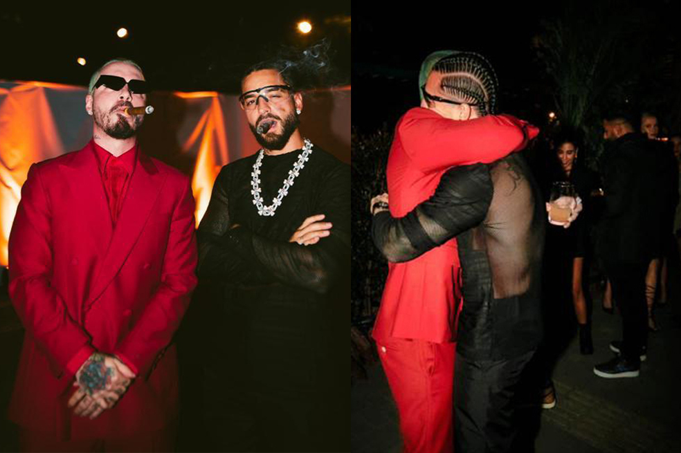 Maluma acompañó a su amigo y paisano J Balvin