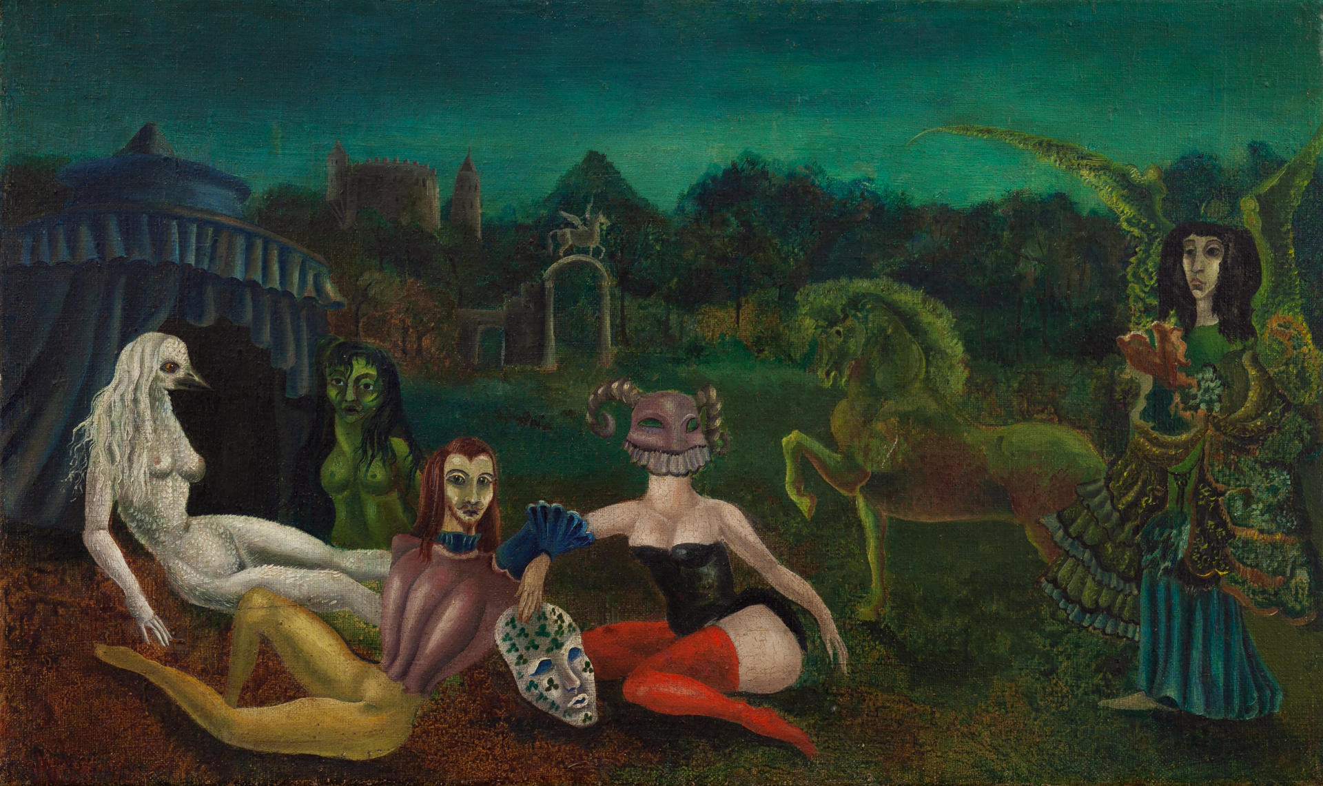 SANTANDER, 28/05/2026.-El centro de arte Faro Santander mostrará, en el inicio de su actividad en septiembre, obra de la pintora inglesa Leonora Carrington (Reino Unido, 1917-México, 2011), entre la que se va a incluir 'Villa Pilar', una pintura inédita que la artista hizo durante una estancia en la capital de Cantabria. En la imagen Down Below.-EFE/© 2026 Estate of Leonora Carrington / VEGAP, Santander /Nathan Keay***SOLO USO EDITORIAL/SOLO DISPONIBLE PARA ILUSTRAR LA NOTICIA QUE ACOMPAÑA (CRÉDITO OBLIGATORIO)***
/