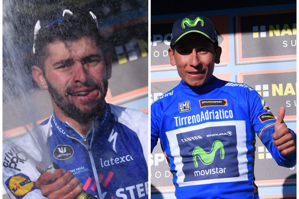 Gaviria y Nairo, figuras en la Tirreno-Adriático