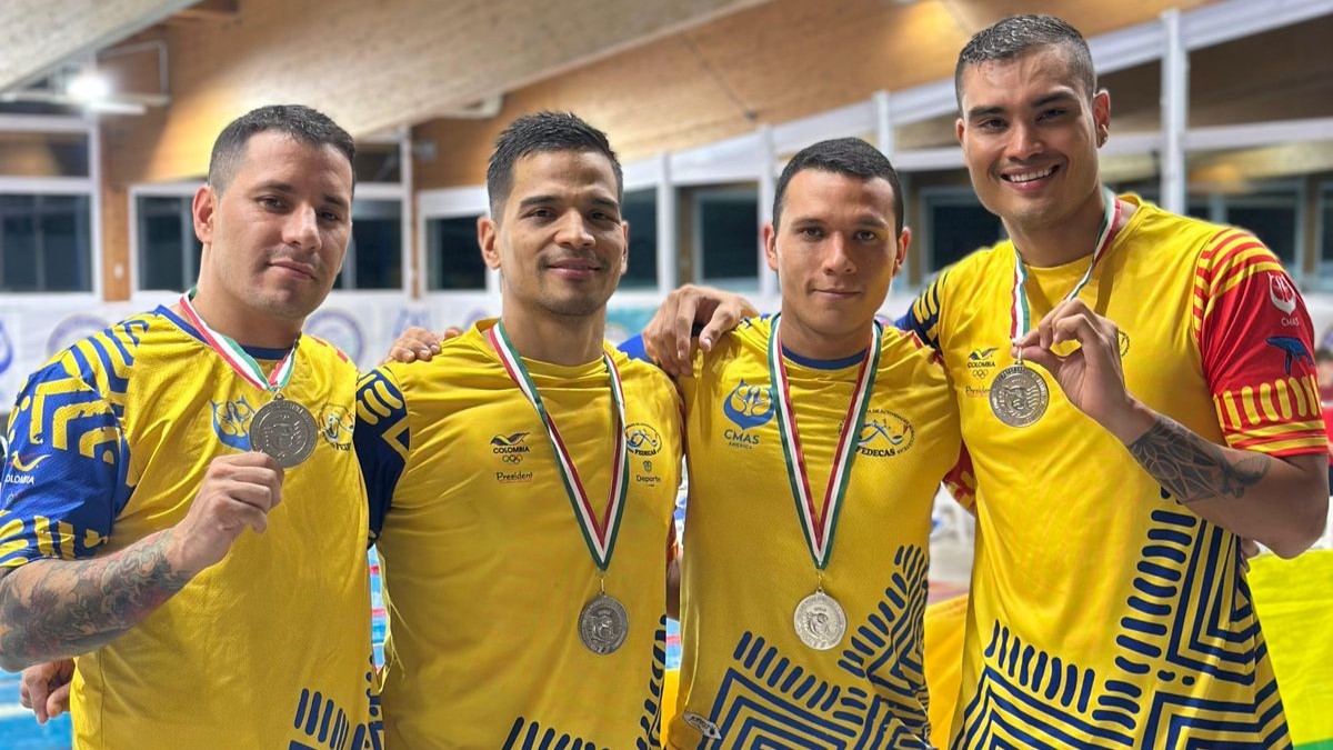 Buena cosecha de medallas de Colombia en la Copa Mundo de Natación con Aletas