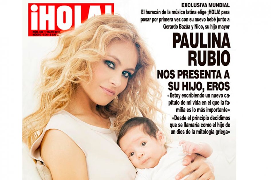 Paulina Rubio presenta a su bebé