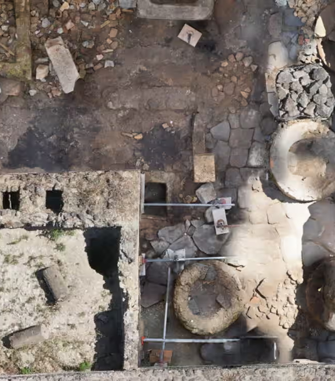 Descubren una panadería que sería una nueva evidencia de la esclavitud en Pompeya