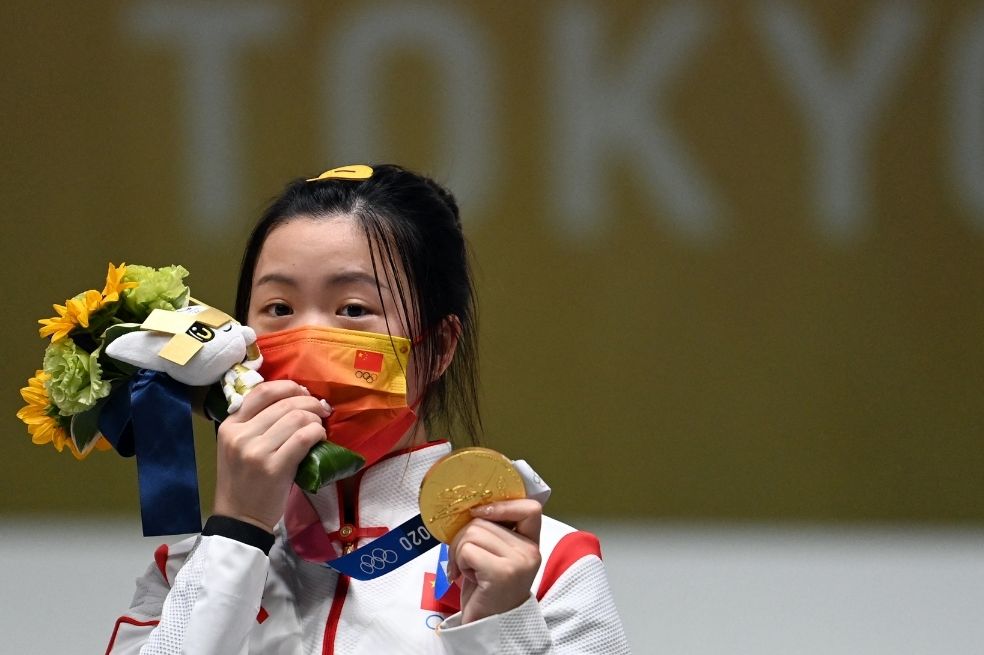 China, récord olímpico y primera medalla de oro en los Juegos Olímpicos de Tokio