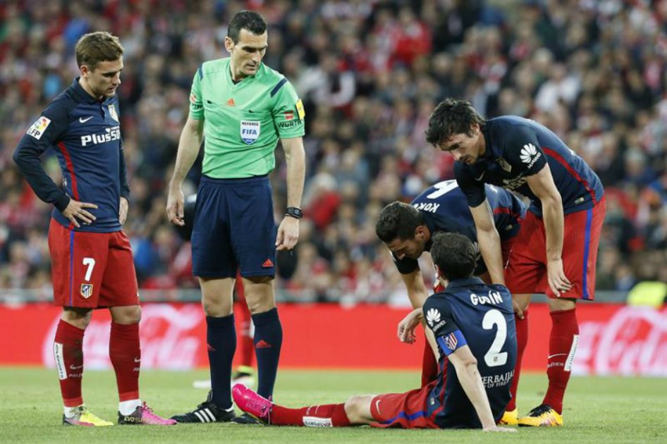 Diego Godín, baja en el Atlético de Madrid para partido de Champions