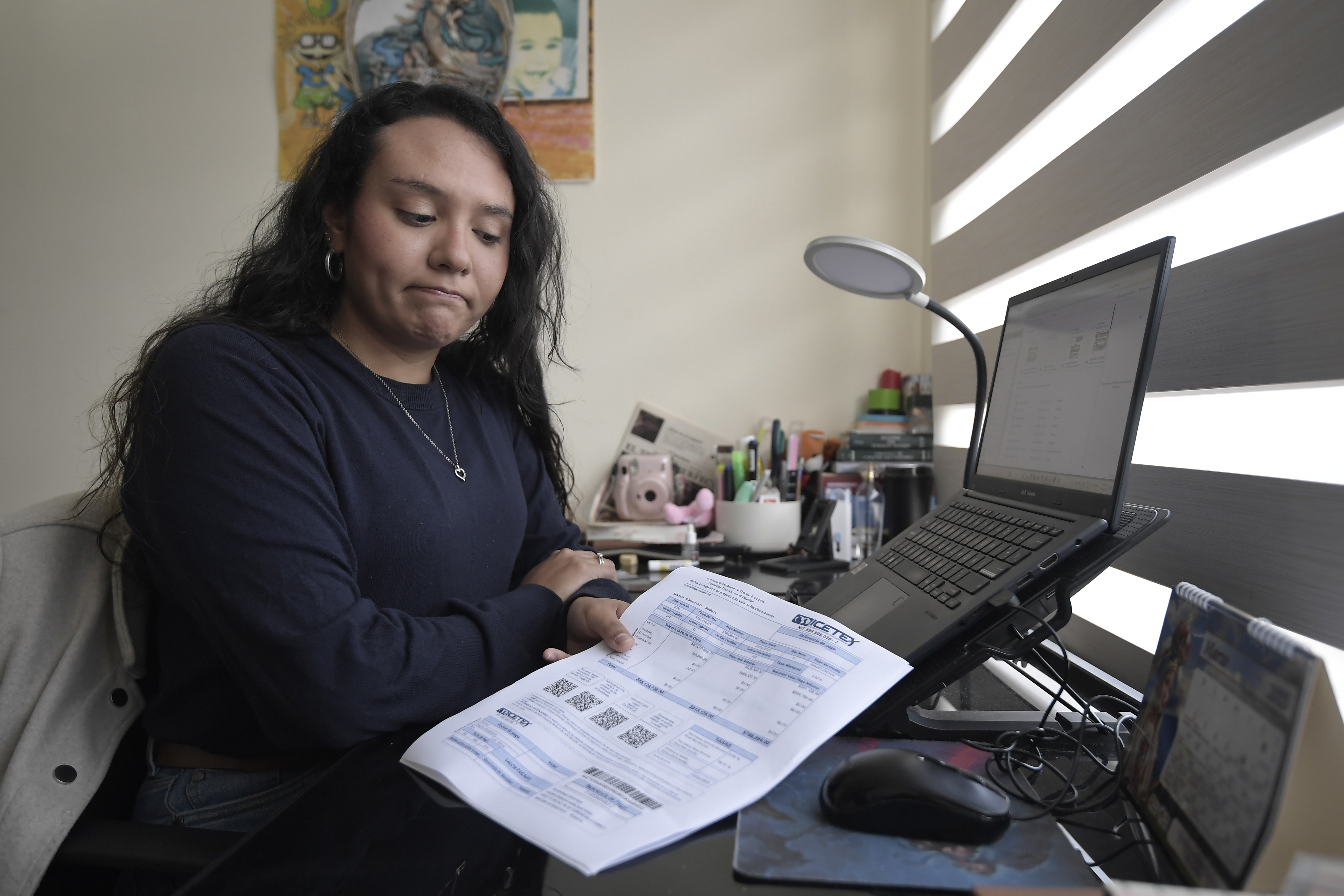 Valentina Castellanos tomó un crédito para estudiar Jurisprudencia.